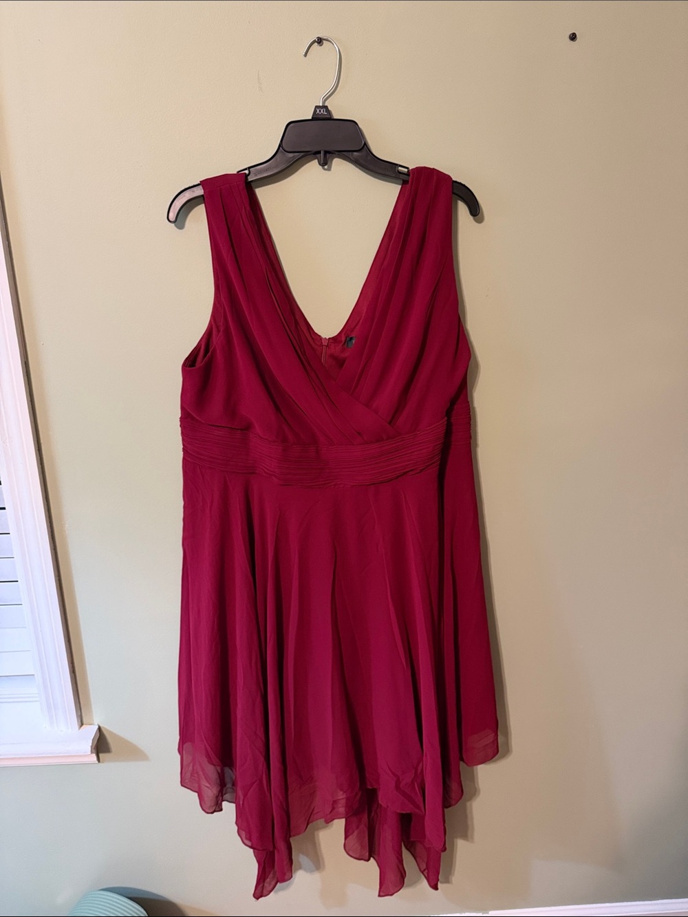 Ever Pretty Chiffon Dress in Berry Red